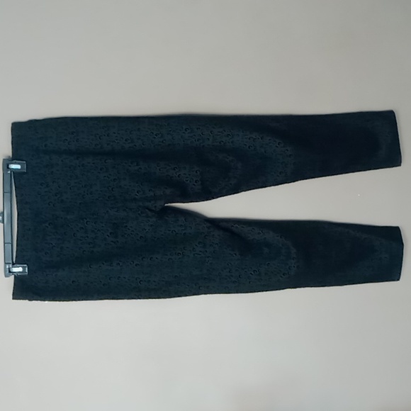 Vintage Jaclyn Smith Black Pull on Pants w Animal Print Textured Spots XL NWT - Picture 2 of 6